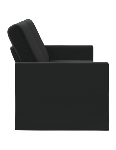 Divano a 3 posti Nero 220 x 81 x 82 cm Velluto (V)