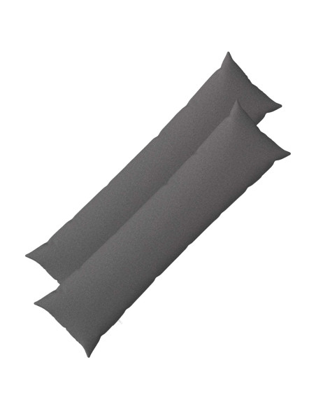 Cuscino con cuscino HEERLEN 2 pz Grigio Chiaro Tessuto