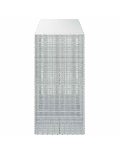 Gabione con filo da 3,5 mm e rete da 5x2,5 cm 450x100x200 cm