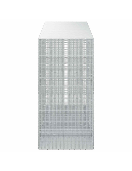 Gabione con filo da 3,5 mm e rete da 5x2,5 cm 450x100x200 cm