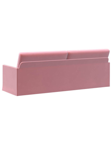 Divano a 3 posti Rosa 220 x 81 x 82 cm Velluto (V)