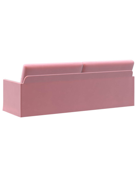 Divano a 3 posti Rosa 220 x 81 x 82 cm Velluto (V)