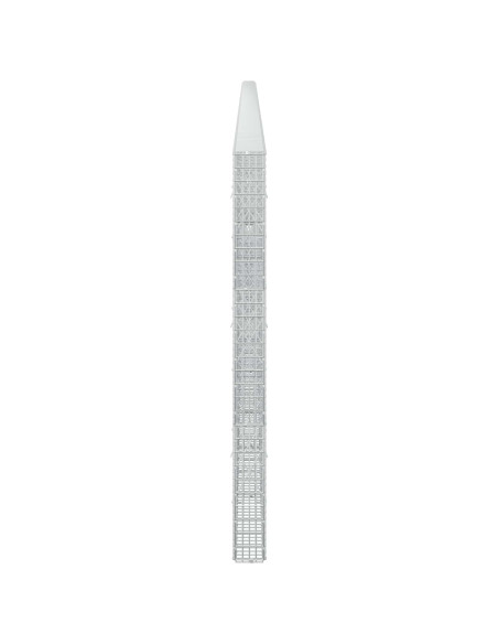 Gabione con filo da 3,5 mm e rete da 5x2,5 cm 1100x10x150 cm