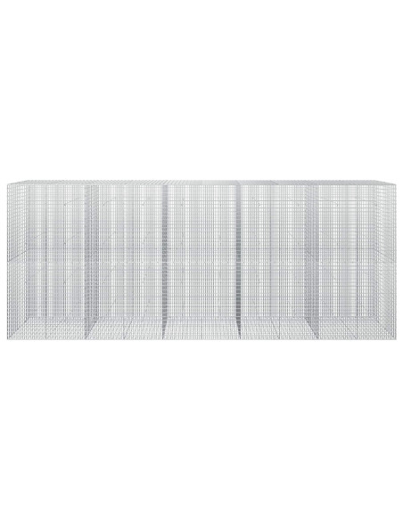 Gabione con filo da 3,5 mm e rete da 5x2,5 cm 500x30x200 cm