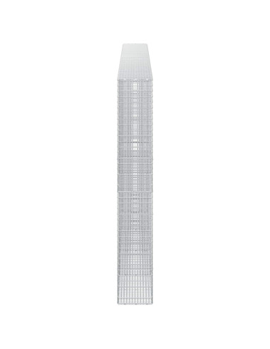 Gabione con filo da 3,5 mm e rete da 5x2,5 cm 500x30x200 cm