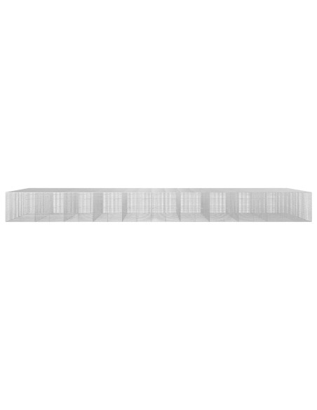 Gabione con filo da 3,5 mm e rete da 5x2,5 cm 1050x100x100 cm