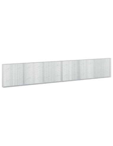 Gabione con filo da 3,5 mm e rete da 5x2,5 cm 600x20x100 cm