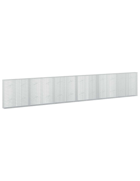 Gabione con filo da 3,5 mm e rete da 5x2,5 cm 600x20x100 cm