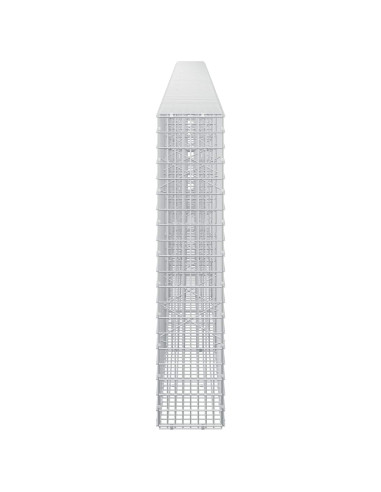 Gabione con filo da 3,5 mm e rete da 5x2,5 cm 600x20x100 cm
