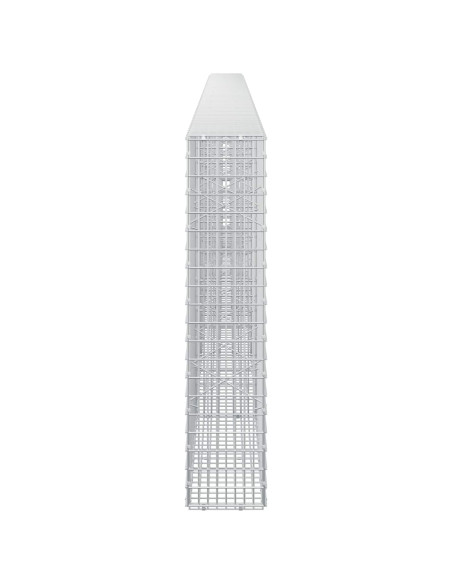 Gabione con filo da 3,5 mm e rete da 5x2,5 cm 600x20x100 cm
