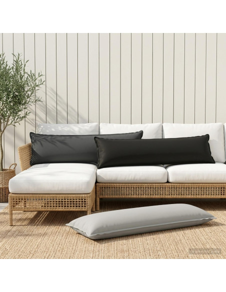 Cuscino con cuscino HOUTEN 2 pz Nero Poliestere