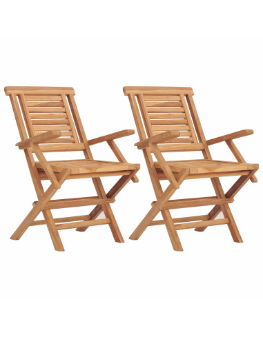 Set bistro da giardino pieghevole da 5 pezzi Naturale