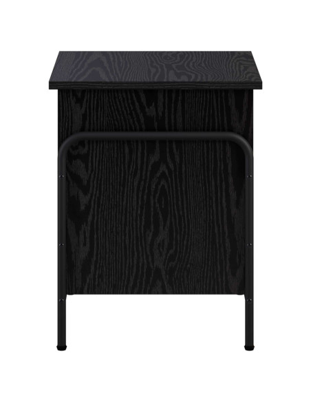 Scatola di Stoccaggio Rovere Nero 80 x 40 x 49,5 cm