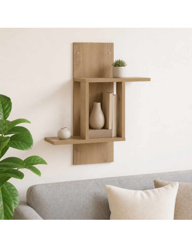 Scaffale da parete Rovere Artigianale 59 x 17 x 63 cm