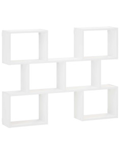 Scaffale da parete Bianco 103 x 17 x 80 cm Legno ingegnerizzato 2
