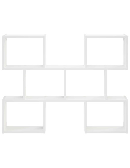 Scaffale da parete Bianco 103 x 17 x 80 cm Legno ingegnerizzato