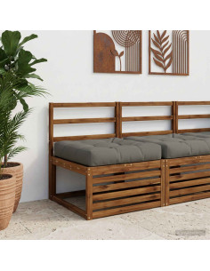Cuscino per Sedia in Unico Pezzo VIANEN 100% Poliestere Grigio