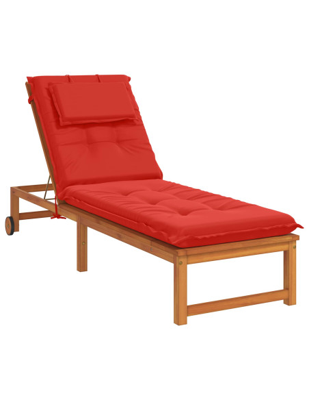 Cuscino per Lettino GEMERT 100% Poliestere Rosso