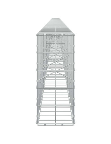 Gabione con filo da 5 mm e rete 10x10 cm 900x20x50 cm