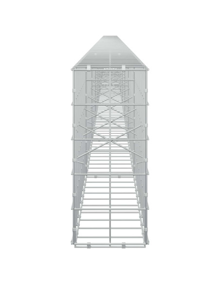 Gabione con filo da 5 mm e rete 10x10 cm 900x20x50 cm
