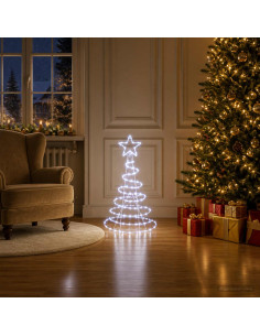 Sagoma albero di Natale LED LOVIISA 100 LED Bianco freddo