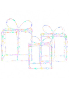Scatole regalo di Natale luminose LOVIISA 3 pz 360 LED 2