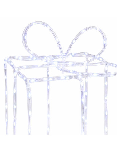 Scatole regalo di Natale luminose LOVIISA 3 pz 360 LED