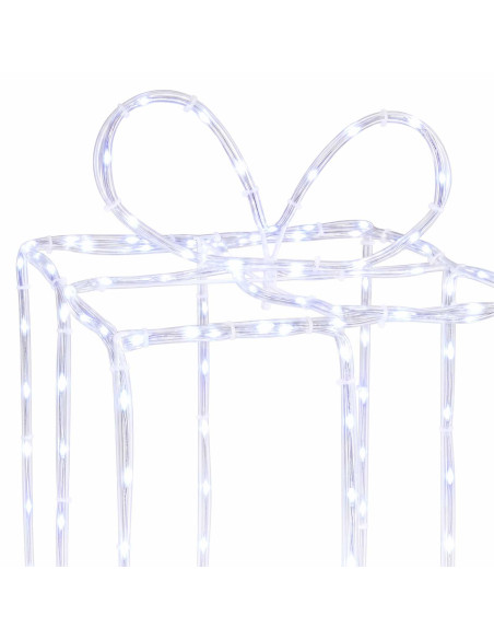 Scatole regalo di Natale luminose LOVIISA 3 pz 360 LED