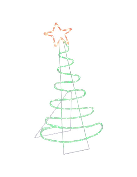 Sagoma albero di Natale LED LOVIISA 100 LED Rosso, Verde
