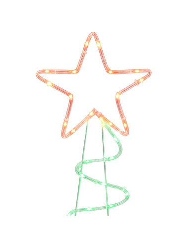 Sagoma albero di Natale LED LOVIISA 100 LED Rosso, Verde