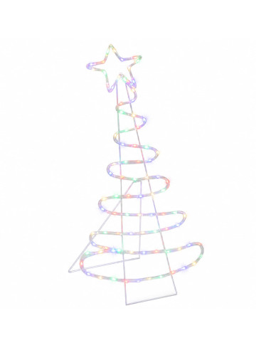 Sagoma albero di Natale LED LOVIISA 100 LED Multicolore