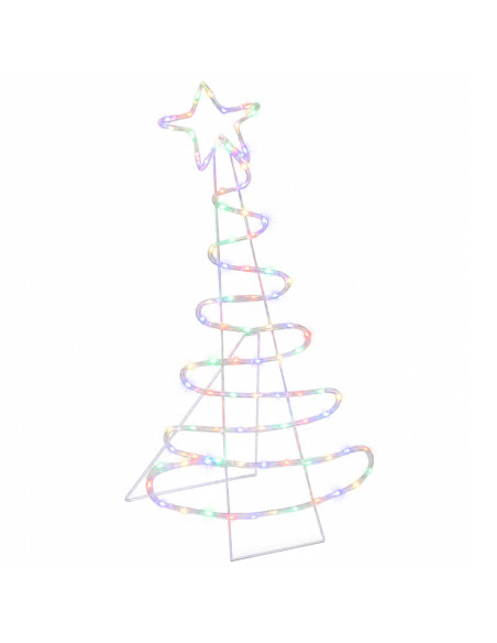 Sagoma albero di Natale LED LOVIISA 100 LED Multicolore