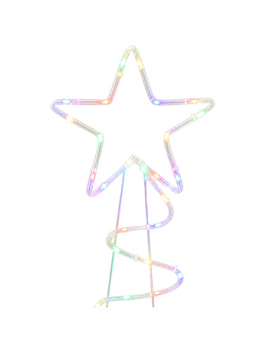 Sagoma albero di Natale LED LOVIISA 100 LED Multicolore