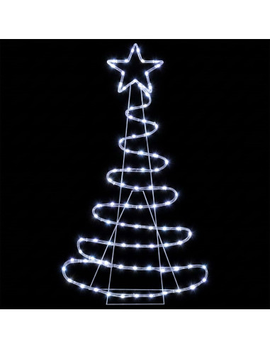 Sagoma albero di Natale LED LOVIISA 100 LED Bianco freddo