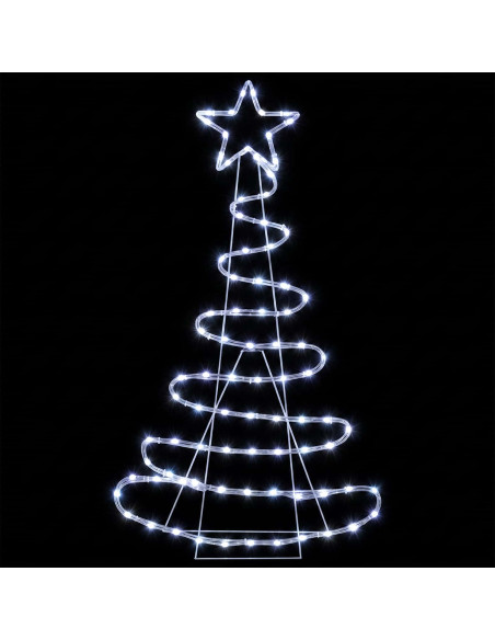 Sagoma albero di Natale LED LOVIISA 100 LED Bianco freddo