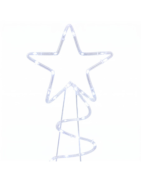 Sagoma albero di Natale LED LOVIISA 100 LED Bianco freddo