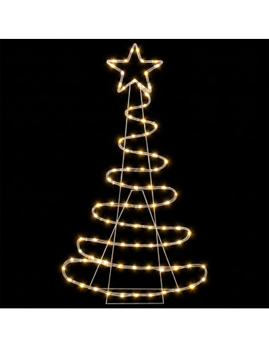 Sagoma albero di Natale LED LOVIISA 100 LED Bianco caldo