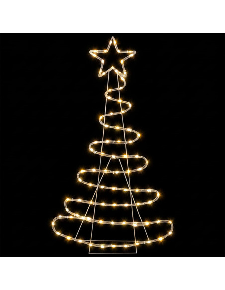 Sagoma albero di Natale LED LOVIISA 100 LED Bianco caldo