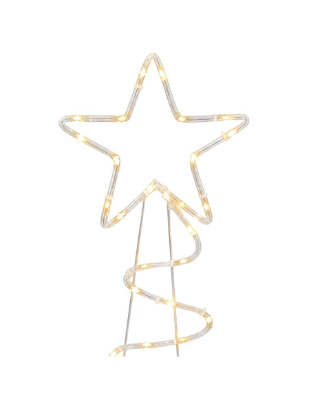 Sagoma albero di Natale LED LOVIISA 100 LED Bianco caldo