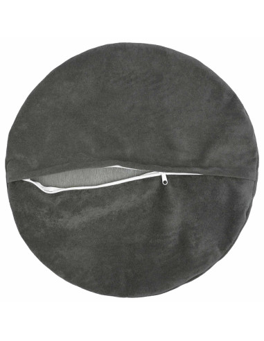Cuscino con cuscino HEERLEN 2 pz Antracite Fleece in microfibra