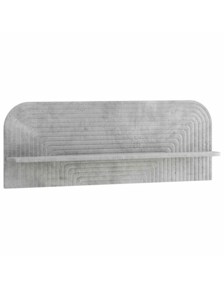 Scaffale da parete 2 pz Grigio Cemento 102 x 13.5 x 37.5 cm