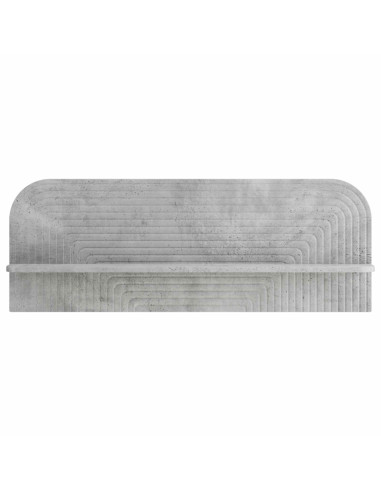 Scaffale da parete 2 pz Grigio Cemento 102 x 13.5 x 37.5 cm