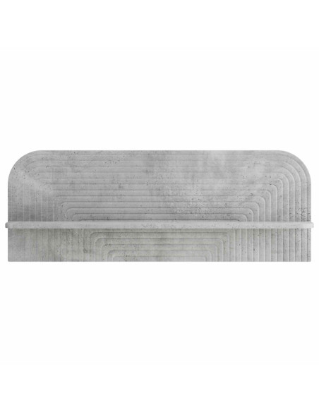 Scaffale da parete 2 pz Grigio Cemento 102 x 13.5 x 37.5 cm