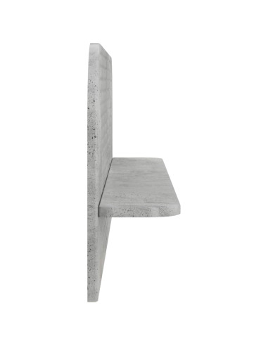 Scaffale da parete 2 pz Grigio Cemento 102 x 13.5 x 37.5 cm