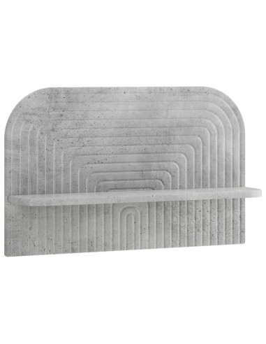 Scaffale da parete 2 pz Grigio Cemento 60 x 13.5 x 37.5 cm