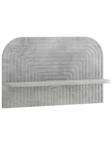 Scaffale da parete 2 pz Grigio Cemento 60 x 13.5 x 37.5 cm