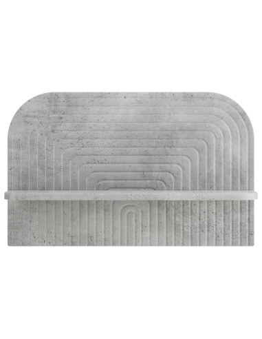 Scaffale da parete 2 pz Grigio Cemento 60 x 13.5 x 37.5 cm