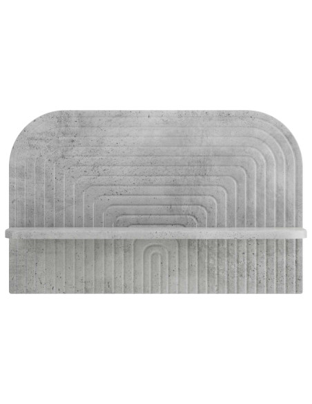 Scaffale da parete 2 pz Grigio Cemento 60 x 13.5 x 37.5 cm