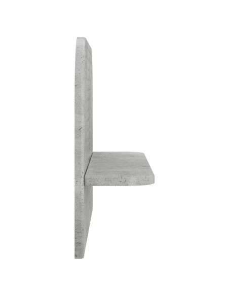 Scaffale da parete 2 pz Grigio Cemento 60 x 13.5 x 37.5 cm