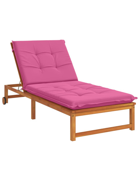 Cuscino per Lettino GEMERT 100% Poliestere Rosa 190 x 70 x 9 cm